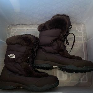 The North Face Brown Quilted Winter Boots
